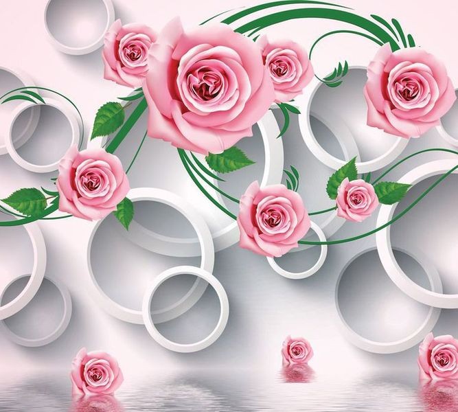 Шторы для ванной «Плеяда роз над водой» вид 7