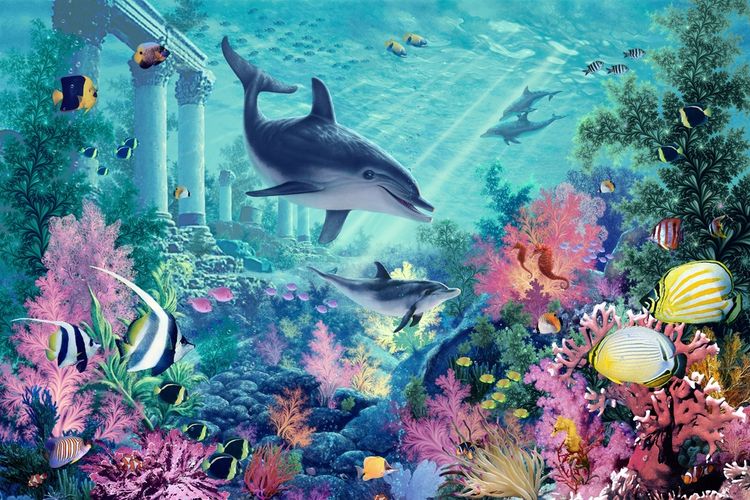 3D фотообои 5D картина «Сказочный океан» вид 1
