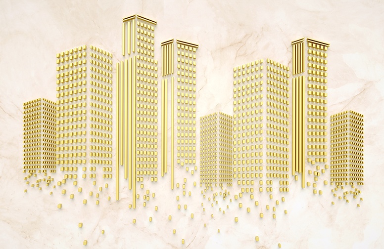 3D Ковер «Золотой город»