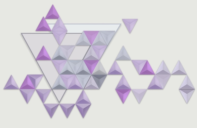 3D Ковер «Трёхмерные треугольники» 