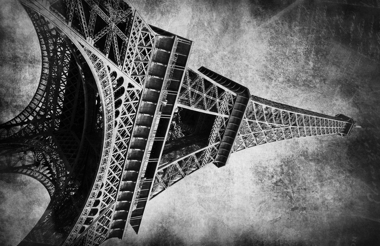 3D Ковер «Париж черно-белые»