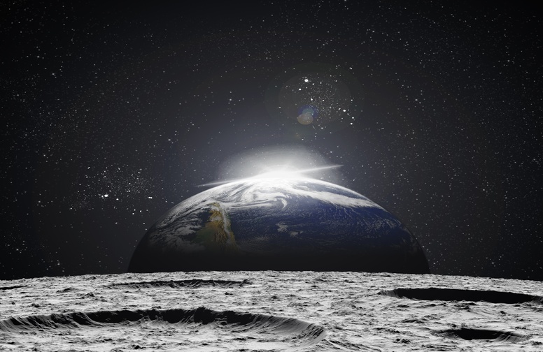 3D Ковер «Вид с Луны на Землю» 