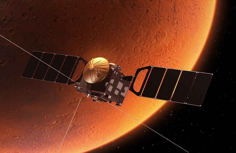 3D Ковер «Спутник на орбите Марса»  