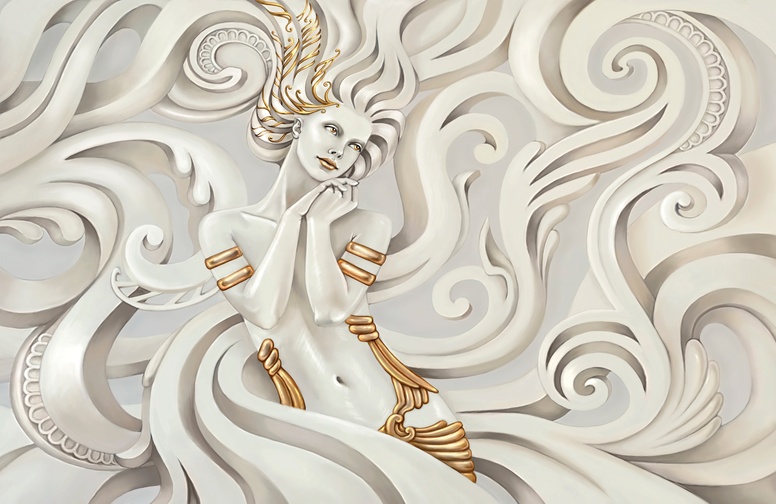 3D Ковер «Мечтающая богиня»  