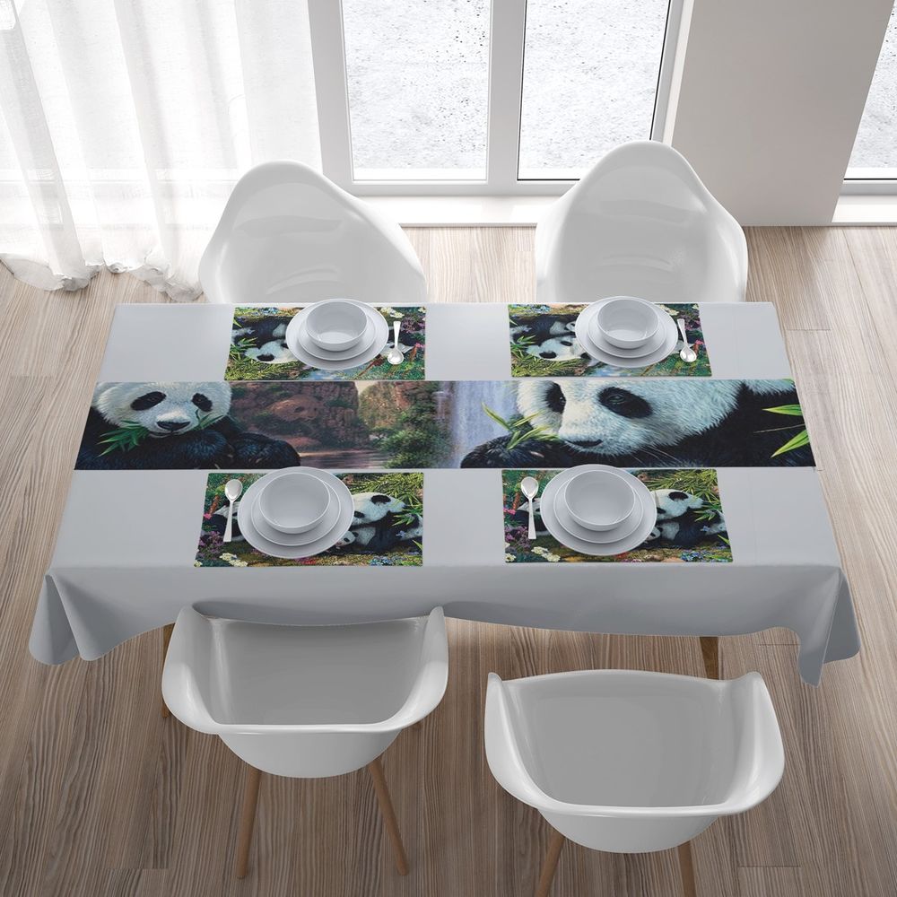 Дорожка для стола «Семейство панд» вид 5