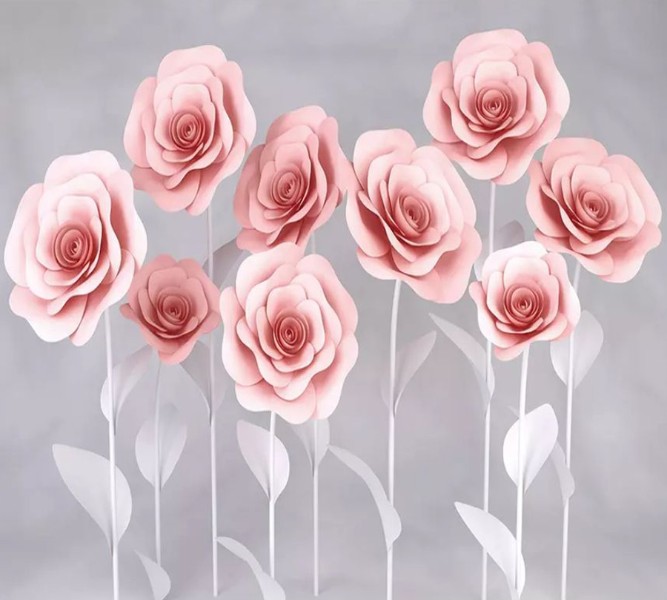 3D Фотообои Фотошторы «Сказочные розы»