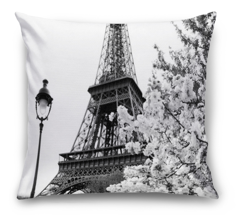 3D Подушка «Цветущие деревья в Париже» вид 7
