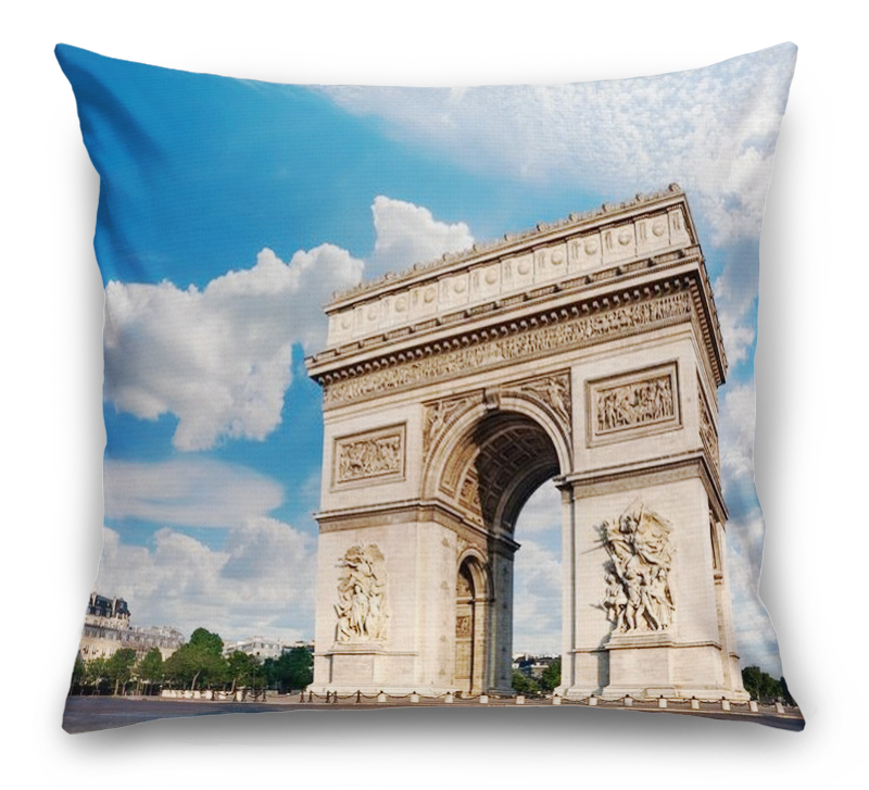 3D Подушка «Триумфальная Арка в Париже» вид 7