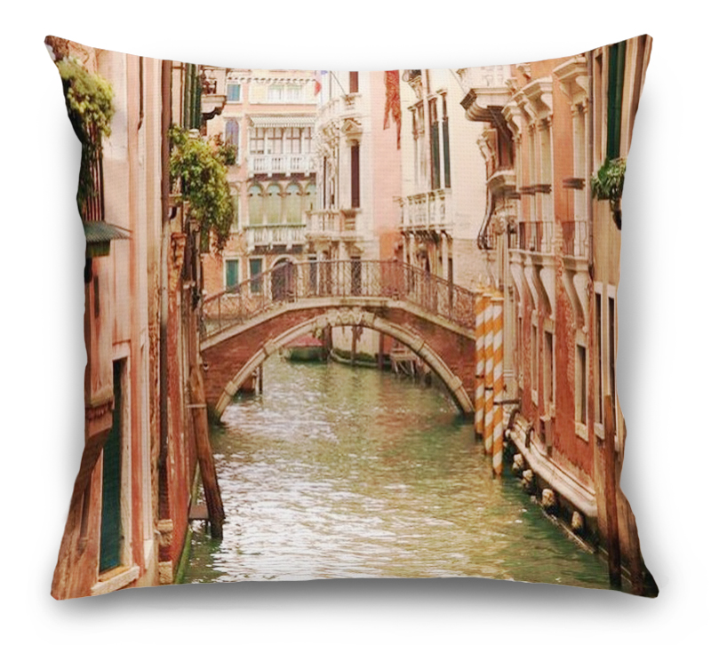3D Подушка «Мостик в Венеции» вид 1