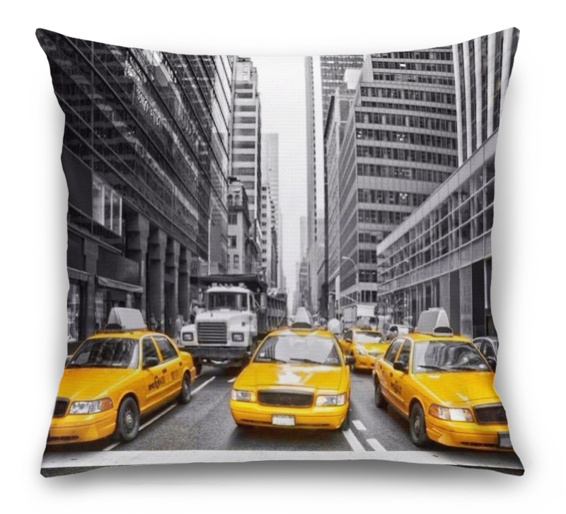 3D Подушка «Такси в Нью-Йорке» вид 6