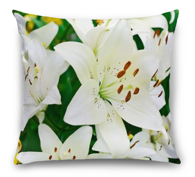 3D Подушка «Прекрасные белые лилии» вид 7