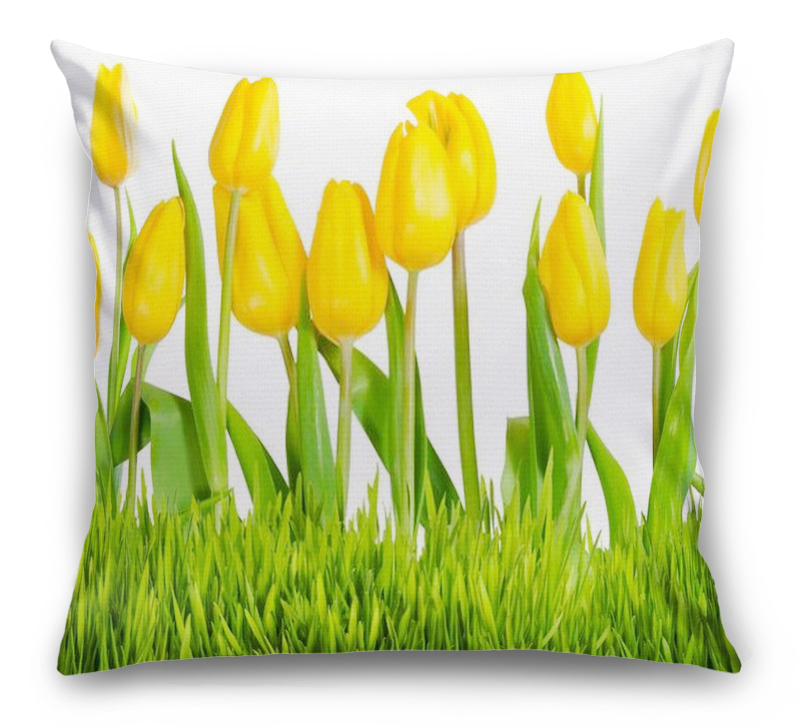 3D Подушка «Желтые тюльпаны» вид 7