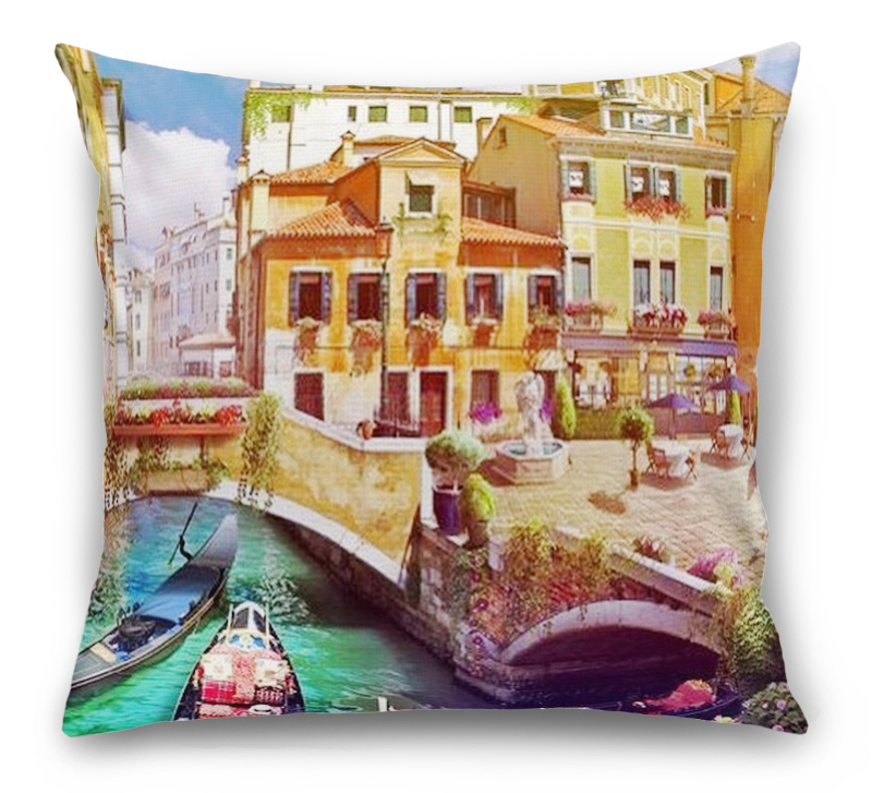 3D Подушка «Цветущая Венеция» вид 6