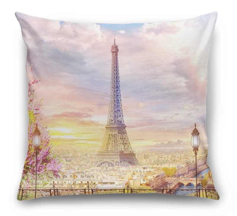 3D Подушка «Весенний Париж» вид 6