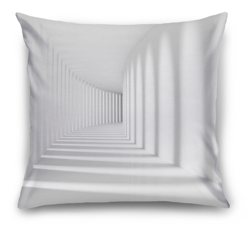 3D Подушка «Белый тоннель» вид 6
