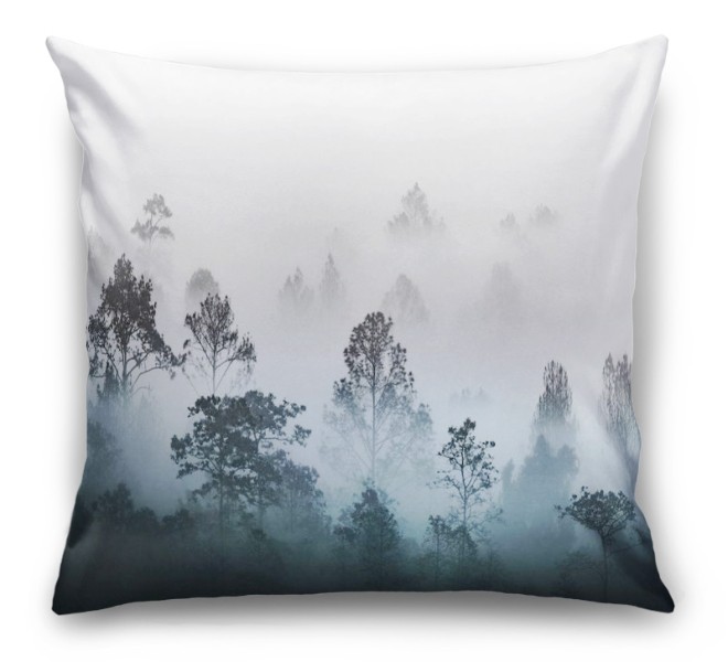 3D Подушка «Вершины деревьев сквозь туман» вид 6