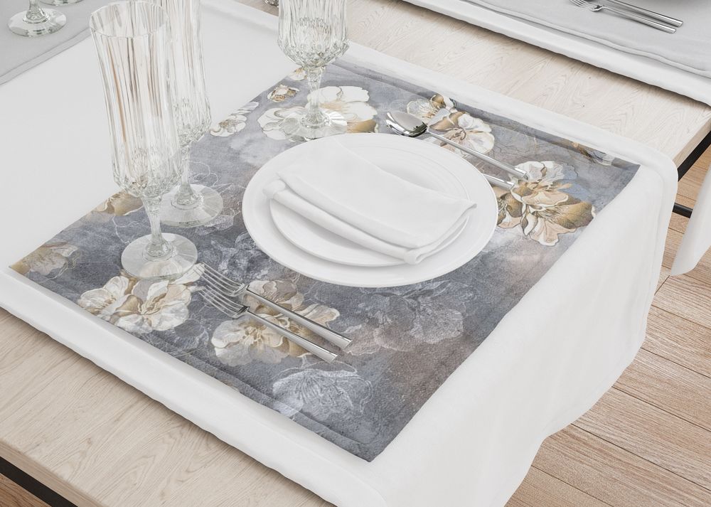 3D Фотообои Салфетки для сервировки стола «Золотая феерия»