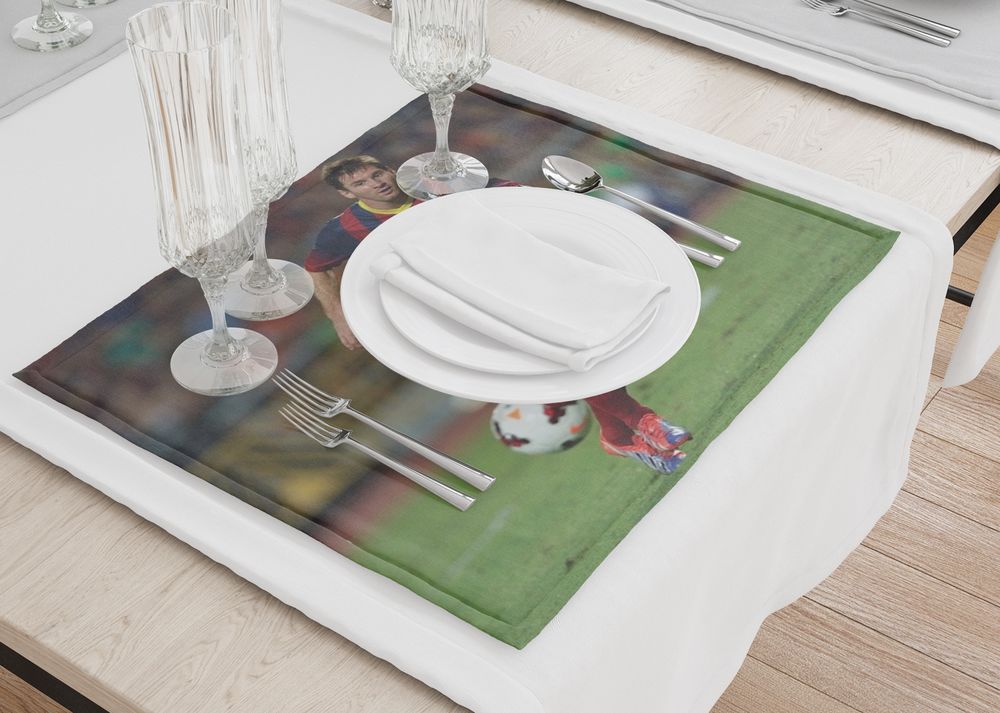 3D Фотообои Салфетки для сервировки стола «Месси»
