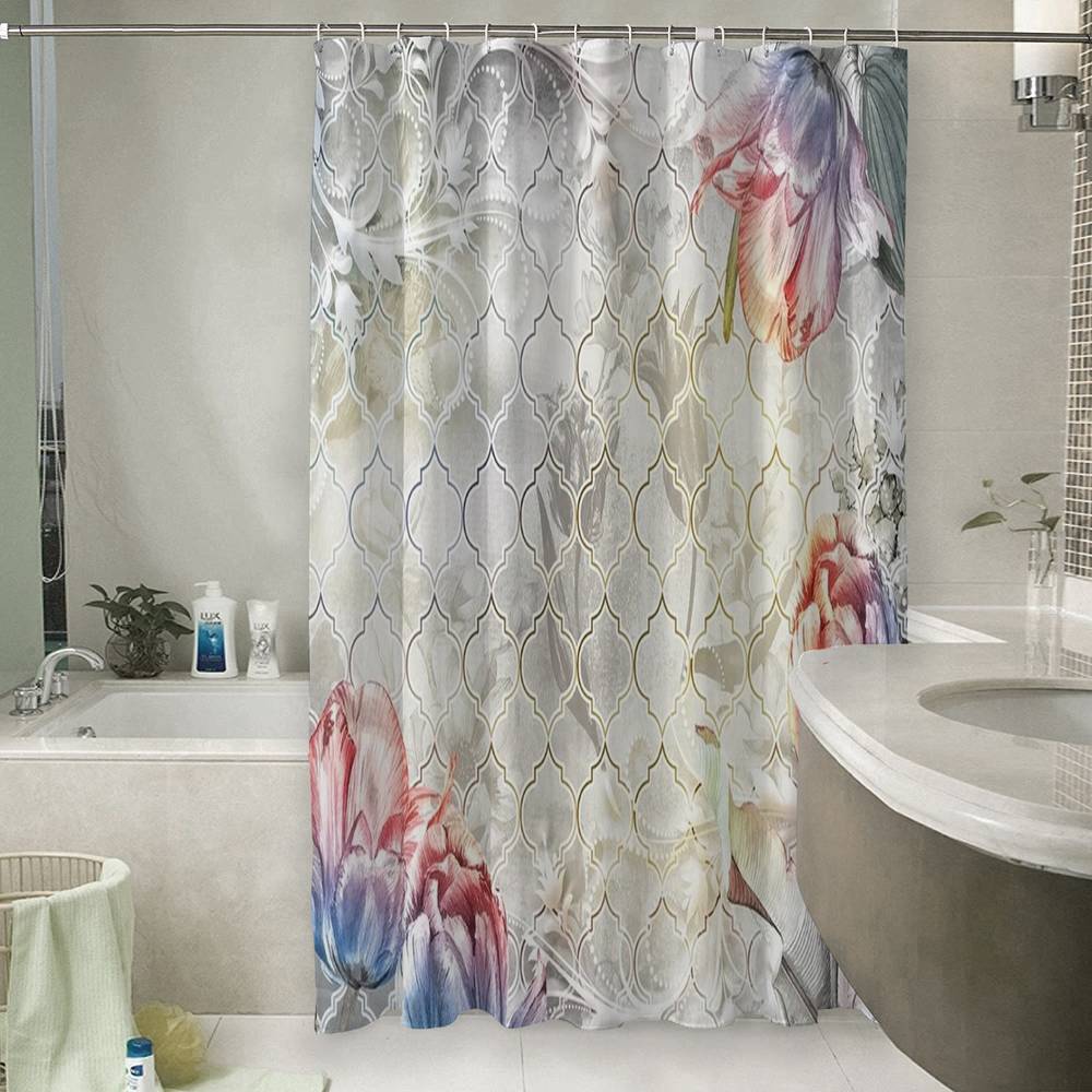 3D штора для ванны «Рассветная нега» вид 6