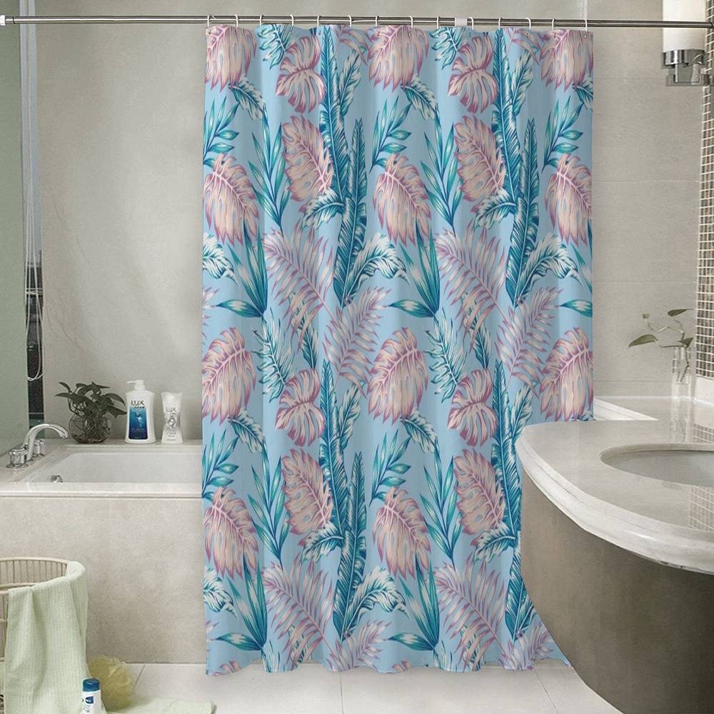 3D штора для ванной «Тропикал Арт» вид 6