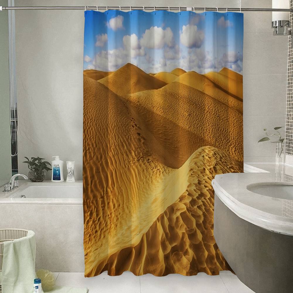 3D штора для ванной «Пески пустыни» вид 6