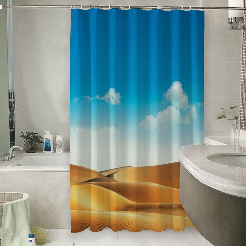 3D штора для ванны «Пейзаж в пустыне» вид 6