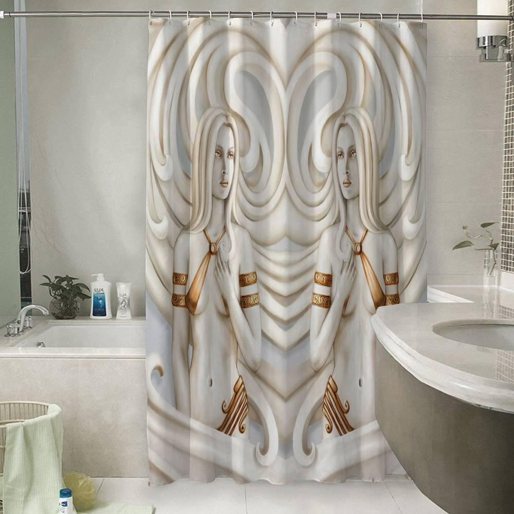 3D занавеска для ванны «Барельеф с нимфами» вид 6