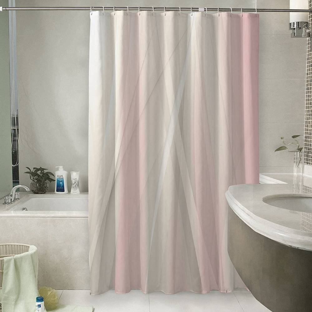3D штора в ванную «Розовая мечта» вид 6