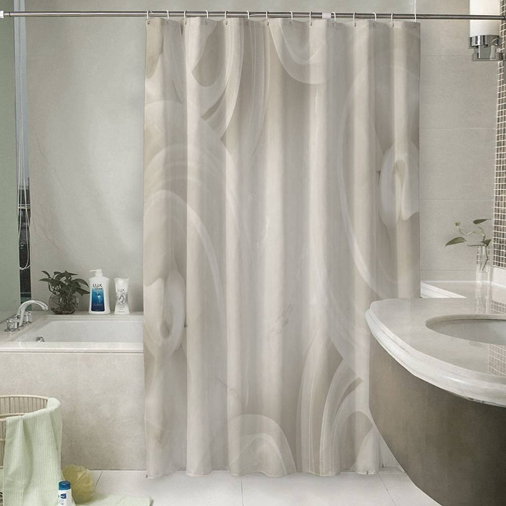 3D штора в ванную комнату «Серенада» вид 6
