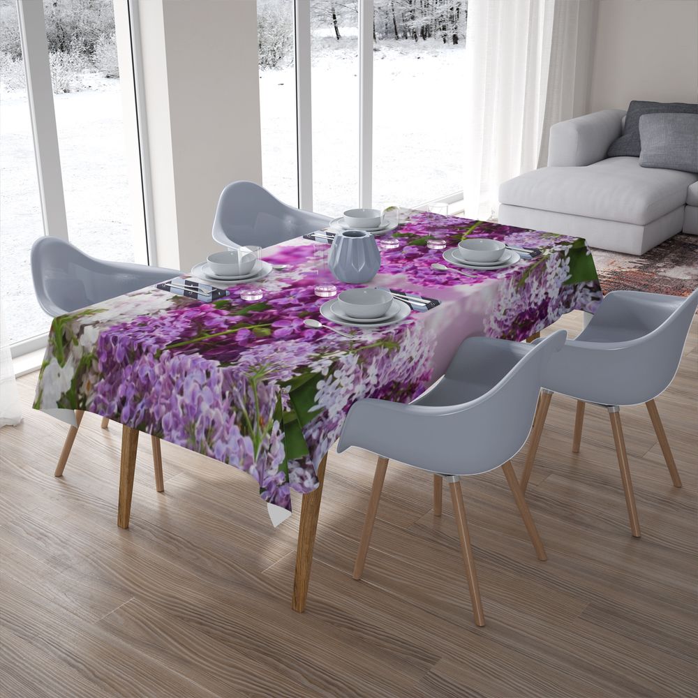 Текстильная 3D скатерть для стола «Благоухание красок» вид 7