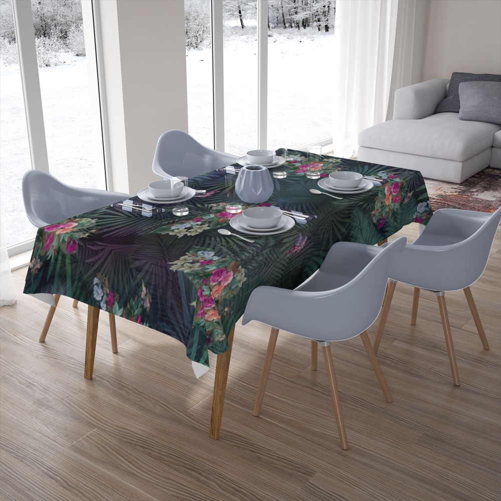 Текстильная 3D скатерть для стола «Экзотическая палитра» вид 7