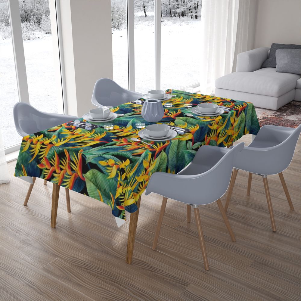 Текстильная скатерть на кухонный стол «Тропическая мелодия» вид 7