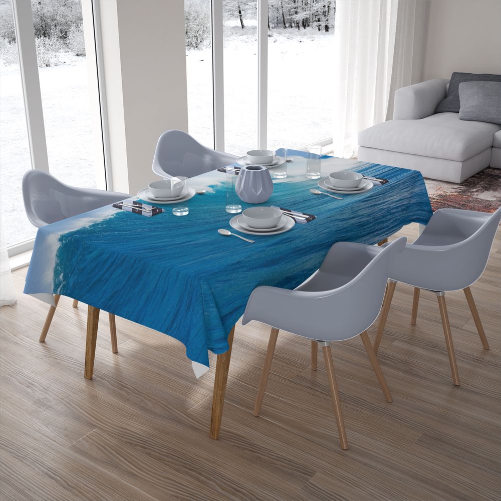 Текстильная скатерть на обеденный стол «Море» вид 7