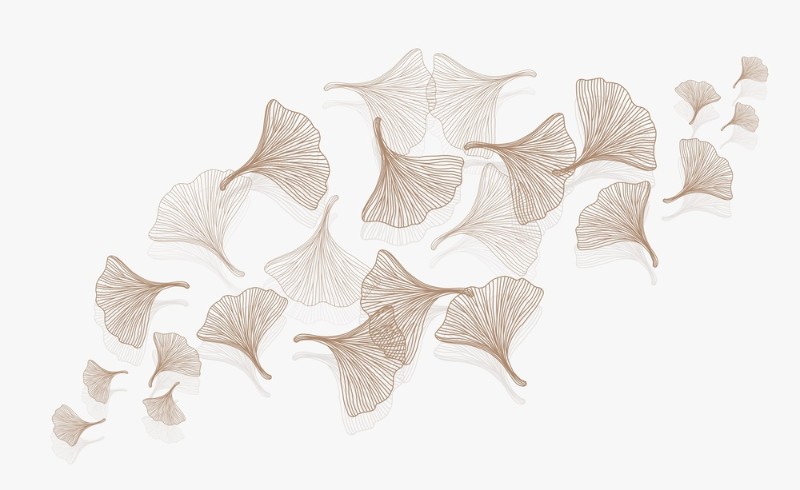 3D Фотообои 3D Фотообои «Летящие зонтики на светлом»