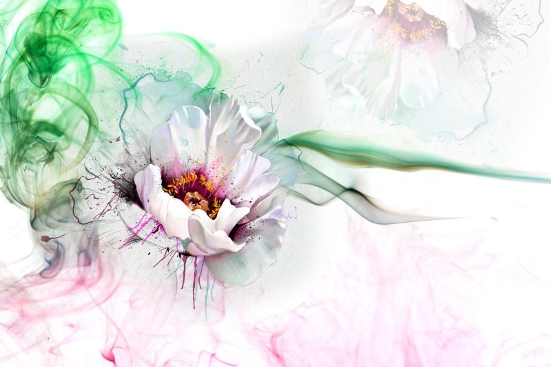 3D Фотообои 3D Фотообои «Красочный цветок»