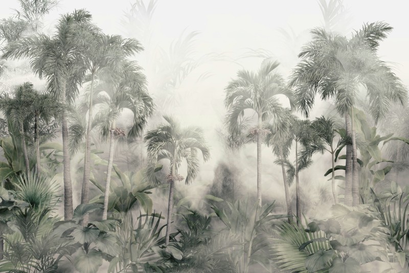 3D Фотообои 3D Фотообои «Туманные джунгли»