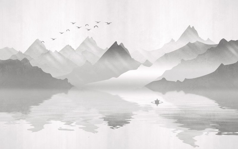 3D Фотообои 3D Фотообои «Туманное озеро»