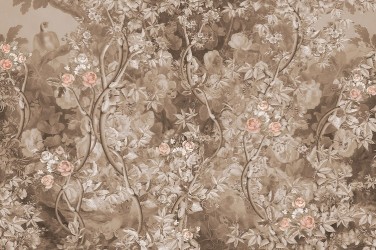 5D картина «Розовый сад в винтажном стиле»