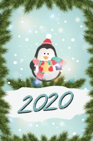 Новогодний 3D плед «Новый год в Антарктиде» вид 2