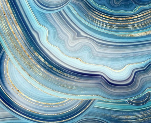 3D Скатерть «Каменный срез цвета моря» вид 1