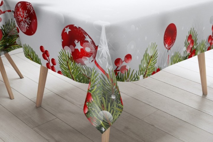 3D скатерть «Рождественское великолепие» вид 3