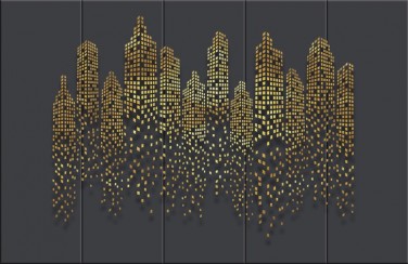 3D Ковер «Огни золотого города»