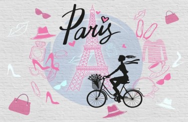 3D Ковер «Париж с любовью»