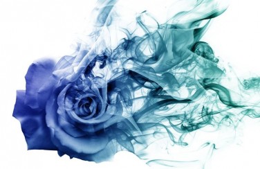 3D Ковер «Роза в небесной дымке»