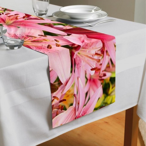 Кухонный раннер «Нежно-розовые лилии» вид 4