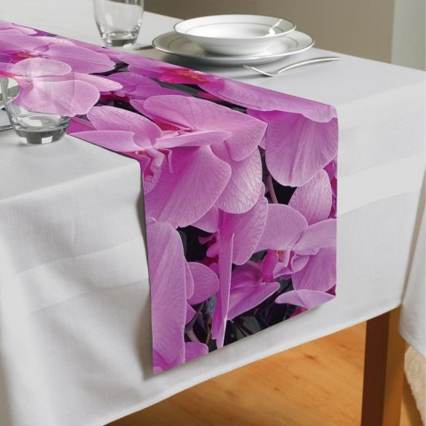 Дорожка для стола «Ковер из орхидей» вид 4