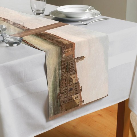 Дорожка на стол с рисунком «Старая Венеция» вид 4