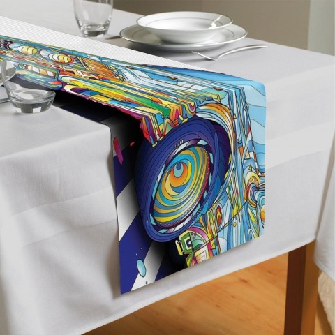 Дорожка для сервировки стола «Красочный бумер» вид 4