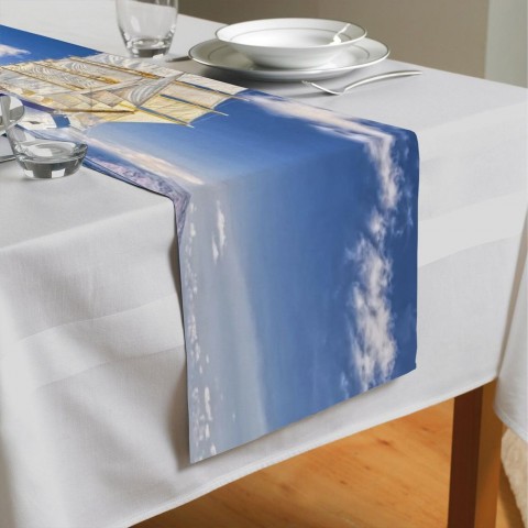 Дорожка для сервировки стола «Корабль в море» вид 4