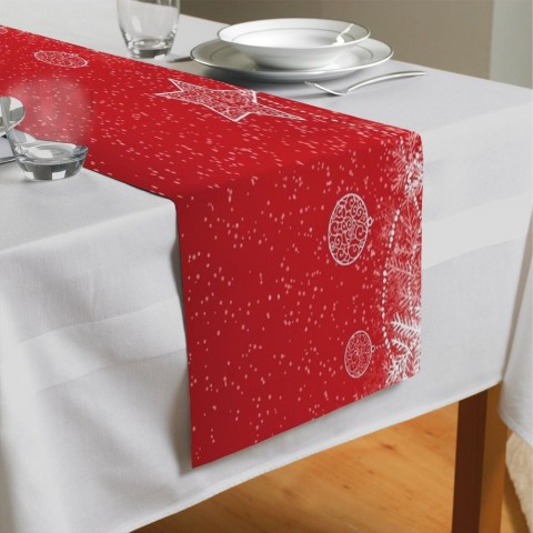 Сервировочная дорожка для кухонного стола «Рождественский узор» вид 4